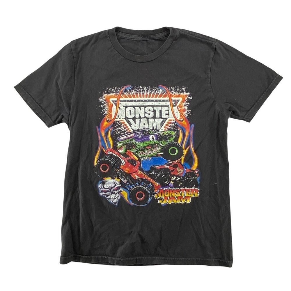 Vintage Monster Jam Grave Digger El Toro Loco Double Sided Graphic Tee Youth XL